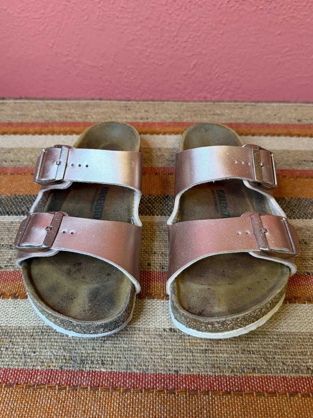 Kids Birkenstocks Rose Gold size 33 | US 2-2.5